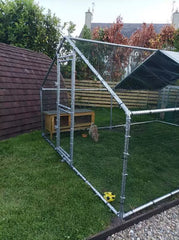 Hen Run With a Free Cover 4m x 3m x 2m - 13ft x 10ft x 6.6ft - Galvanised Heavy Duty Bars 32MM - Largest Bars In Ireland.