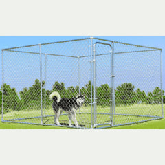 6m x 3m x 2m-20ft x 10ft x 6.6ft- Dog Run – Heavy Duty 33mm bars With Roof Cover