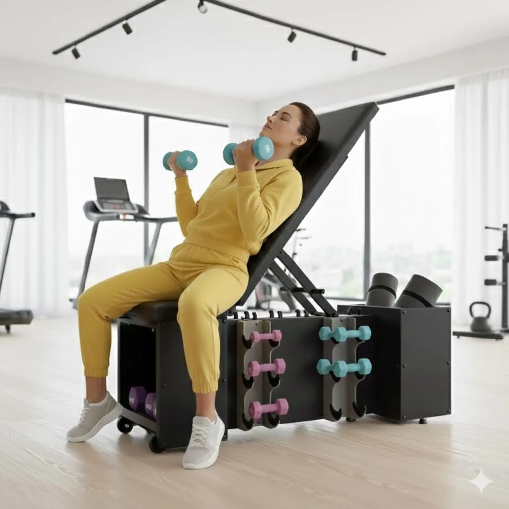 Commercial Weight Bench Multifuntional with Storage | Max User Weight 450kg