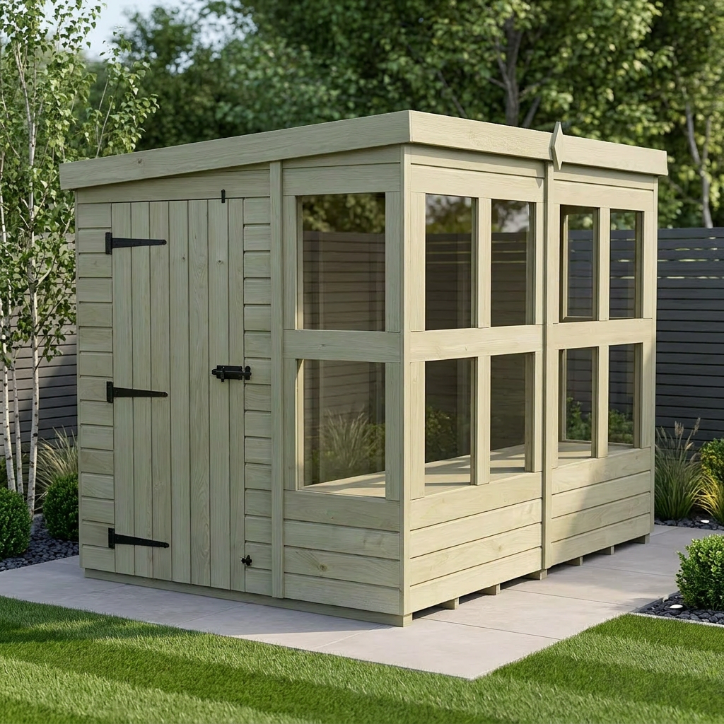 6ft x 10ft Pent Potting Shed – The Ultimate Garden Workspace