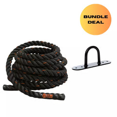 9M Battle Rope & Battle Rope Anchor Bundle