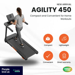 Agility 450 Treadmill | 2-Year Warranty | 25 Degree Incline
