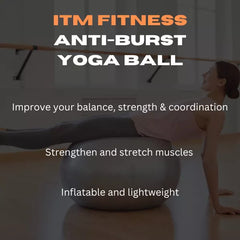 Anti-Burst Yoga Ball With Free Foot Pump