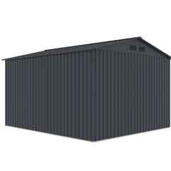 Apex Roof Metal Garden Shed - 9x10FT (2.7 x 3m)+ FREE Solar Light