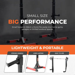 Adjustable Barbell Heavy Duty Support Rack Different Levels 200KG Limit