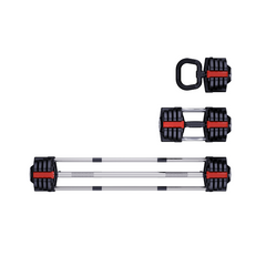 Dumbbell Set – 3-in-1 Barbell, Dumbbell & Kettlebell Save Space