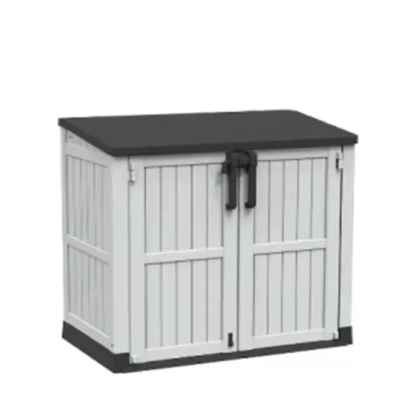 Plastic Outdoor Storage Box 880L – Black And Ashen ( 127 x 73 x 110cm )