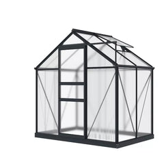 Greenhouse 6x4FT– Durable Polycarbonate Garden Greenhouse with UV Protection and Sturdy Frame