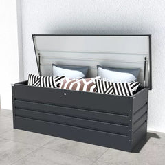 Metal Garden Storage Box 600L – Waterproof, Durable & Versatile Outdoor Storage (165 x 69 x 62cm)