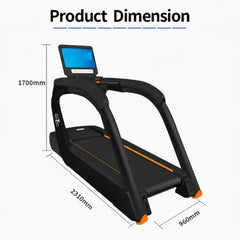Velocity X Commercial Treadmill – 20km/h Top Speed & 200kg Max User Weight