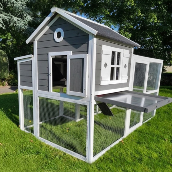 Coop D Ville Chicken Coop- Grey  - Return Unused
