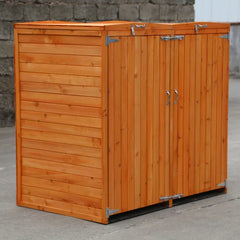 Deluxe Wheelie Bin Storage – 2 Bays - 3 Colours