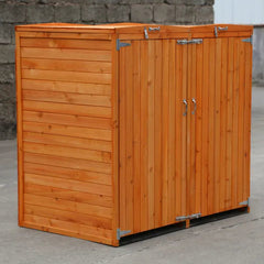Deluxe Wheelie Bin Storage – 2 Bays - Greens
