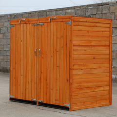 Deluxe Wheelie Bin Storage – 2 Bays - 3 Colours