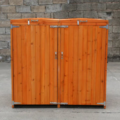 Deluxe Wheelie Bin Storage – 2 Bays - 3 Colours