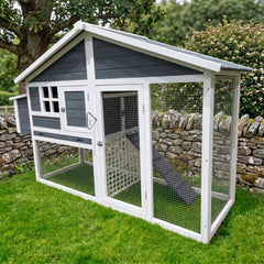 Eggs-R-Us Chicken Coop (Grey) | Ideal for 4-6 Hens