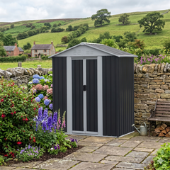 Metal Shed 5x3FT (1.5 x 0.9m) x  Apex Roof - Durable Outdoor Storage Solution