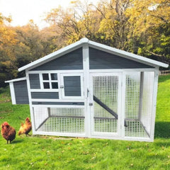 Eggs-R-Us Chicken Coop (Grey) | Ideal for 4-6 Hens