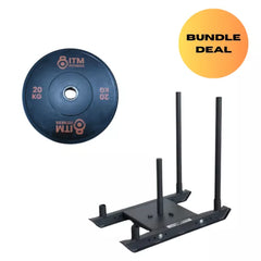 Gym Sled & 20kg Weight Plate Bundle