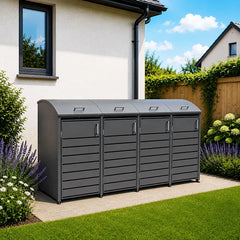 4 Bay Curved Cresent Bin - Premium