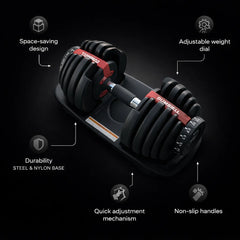 Adjustable Dumbbell 24KG (Pair)