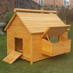 Large Chicken Coop – 8 Birds - Natural Wood - Return Unused - No Doors