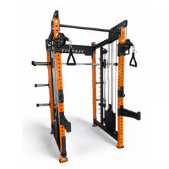 Multifunctional Power Rack & Adjustable Weight Bench Bundle with Plates, & Extra Attachments