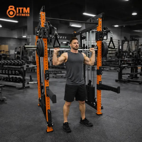 CommercialPower Rack -Multifunctional - Includes Two 80kg Weight Stacks