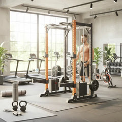 CommercialPower Rack -Multifunctional - Includes Two 80kg Weight Stacks