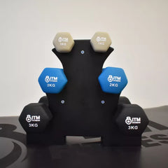 Neoprene Coated Dumbbell Hand Weight Set - 12KG