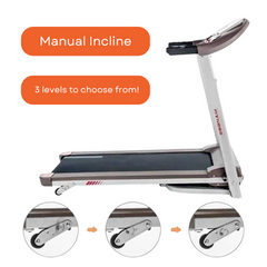 POWER TRACK 4000 Folding Treadmill with Manual Incline - Free Assembly