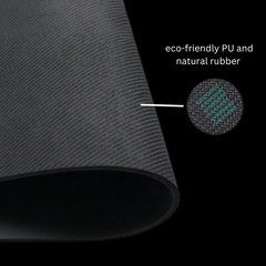 PU Yoga Mat | 5mm Thick, Non-Slip Grip, Includes Travel Bag - Black