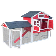 Poultry Palace Chicken Coop – 7-10 Birds -RED -  Return - Slight Damage