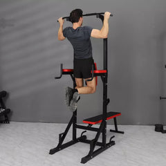 Power Rack With Foldable Bench