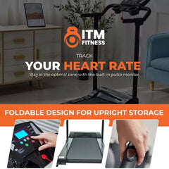 POWER TRACK 500 Folding Space Saver Treadmill | 2-Year Warranty |