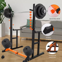 Adjustable Barbell Rack Heavy Duty