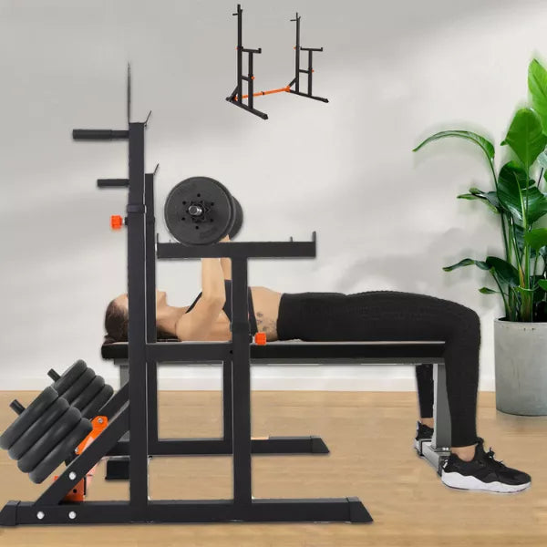 Adjustable Barbell Rack Heavy Duty