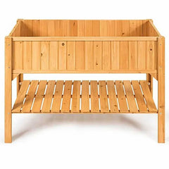 Raised Bed with Shelf - 120 x 54 x 90cm