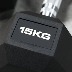 Rubber Hex Dumbbell
