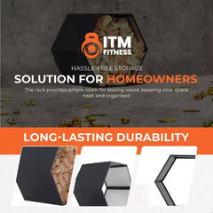 Single Unit Wood Rack – Heavy-Duty Firewood Storage for Indoor & Outdoor Use