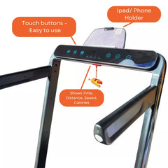 T-23 Space Saver Folding Dual – Mode Treadmill and Walking Pad – Remote Control - 2HP Motor
