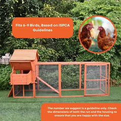 The Eggland Chicken Coop – 6-9 Birds - Natural Wood - Slight Damage