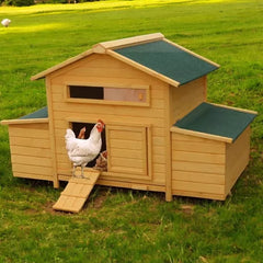 The Hen Den Chicken Coop – 8-12 Birds - Natural Wood
