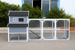 Chicken Shack Chicken Coop - 6-8 Birds – Grey and White