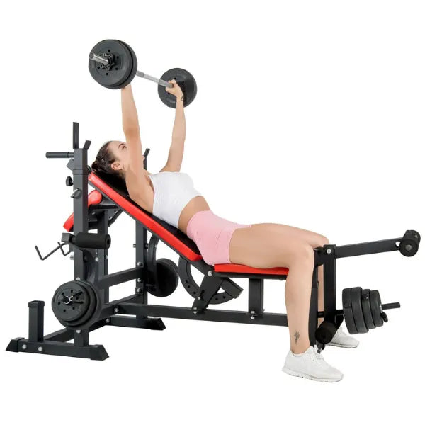Barbell Weight Bench – Adjustable Multi-Position - Heavy Duty - 45kg -  Home Gym Equipment