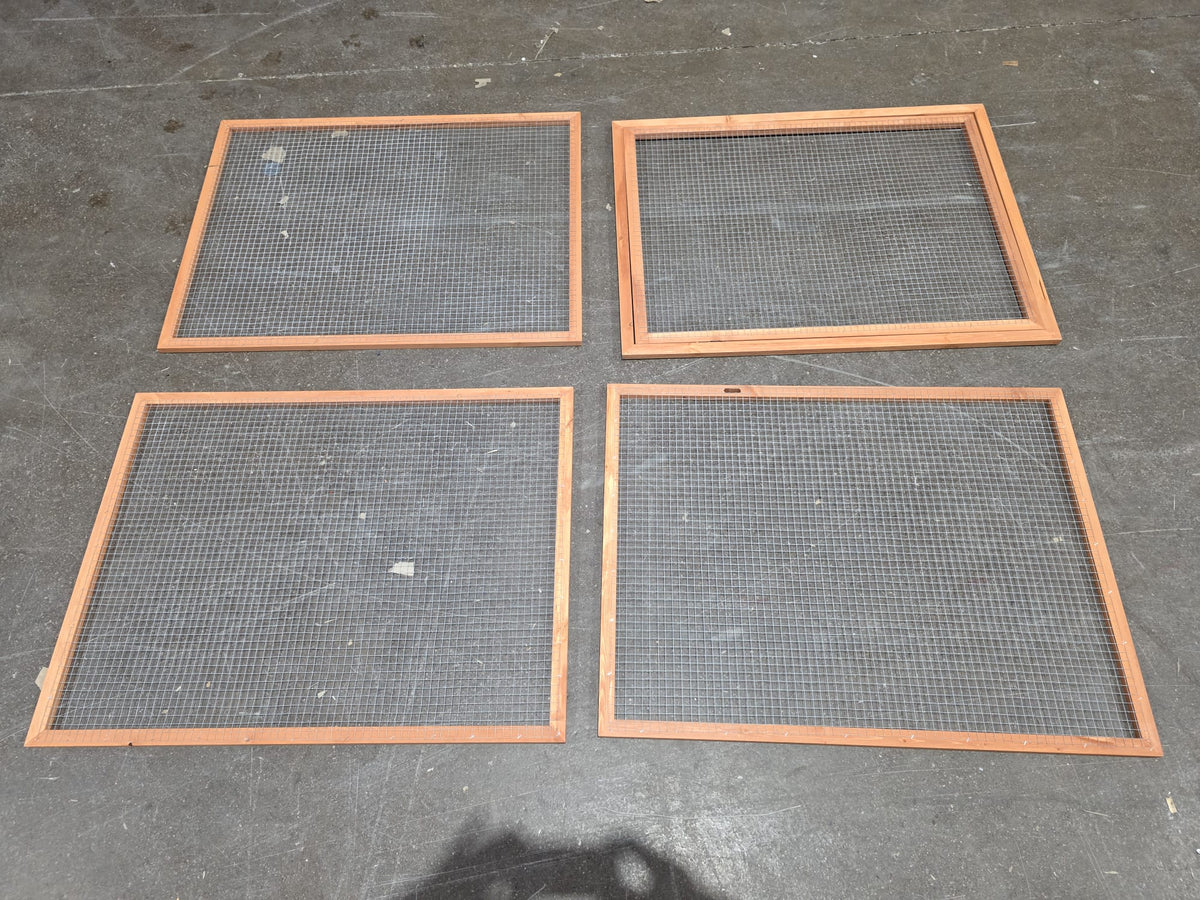 Wooden Hen Run Pannels - Set of 4  - Old Stock