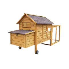 Egg-Zotic Chicken Coop With Wheels – 6-8 Birds - Natural Wood – Return – Slight Damage
