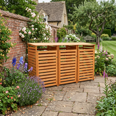 Special Offer: 3  X Wheelie Bin Storage – 1 Bay – Natural – €199
