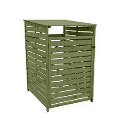 Wheelie Bin Storage – 1 Bay - Natural