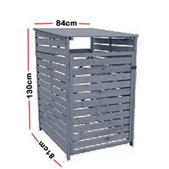 Wheelie Bin Storage – 1 Bay - Natural
